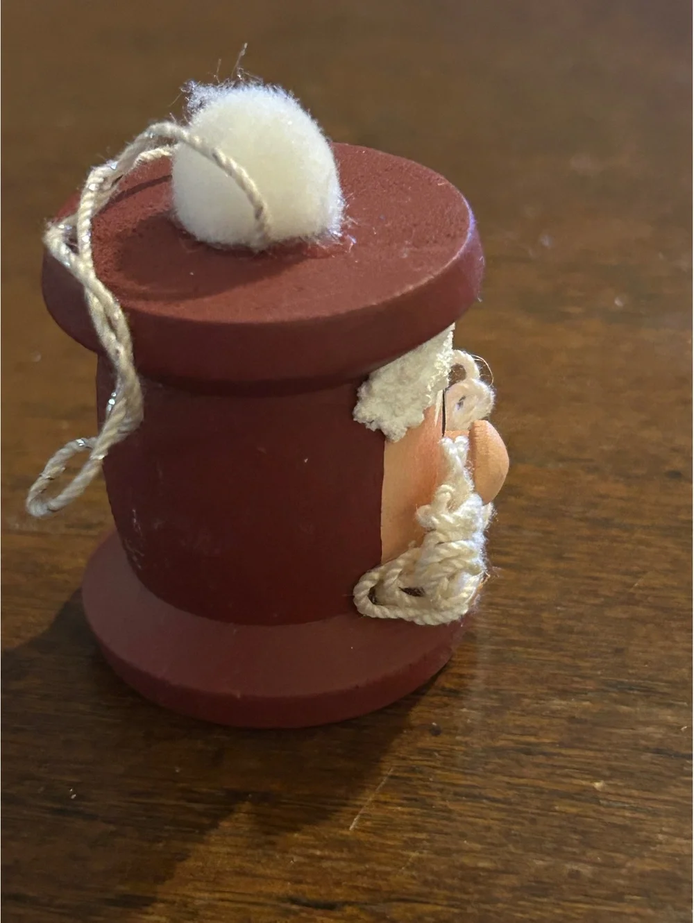 Handcrafted Santa Claus Wooden Christmas Ornament